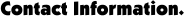 Contact Information.